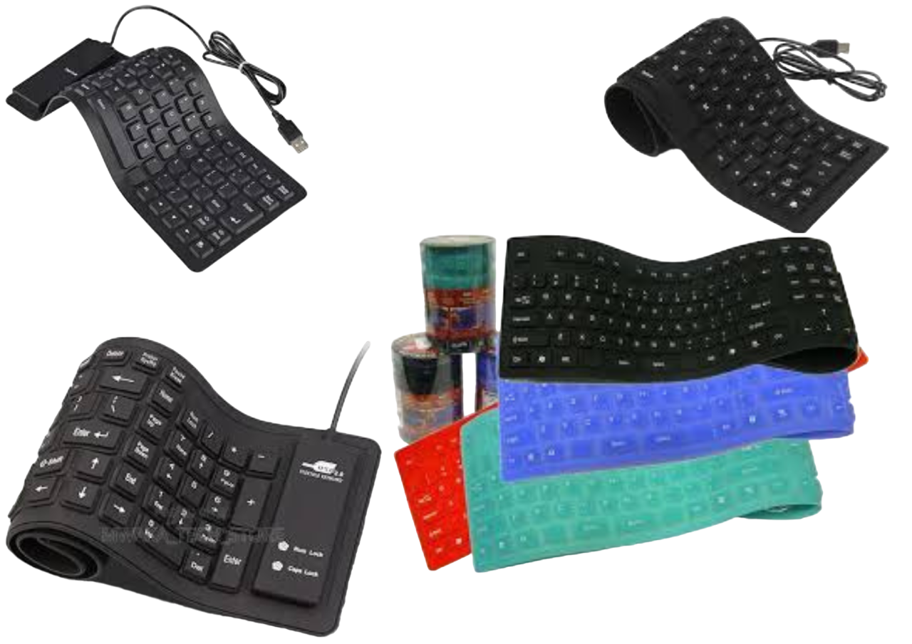 Flexible keyboard for portability