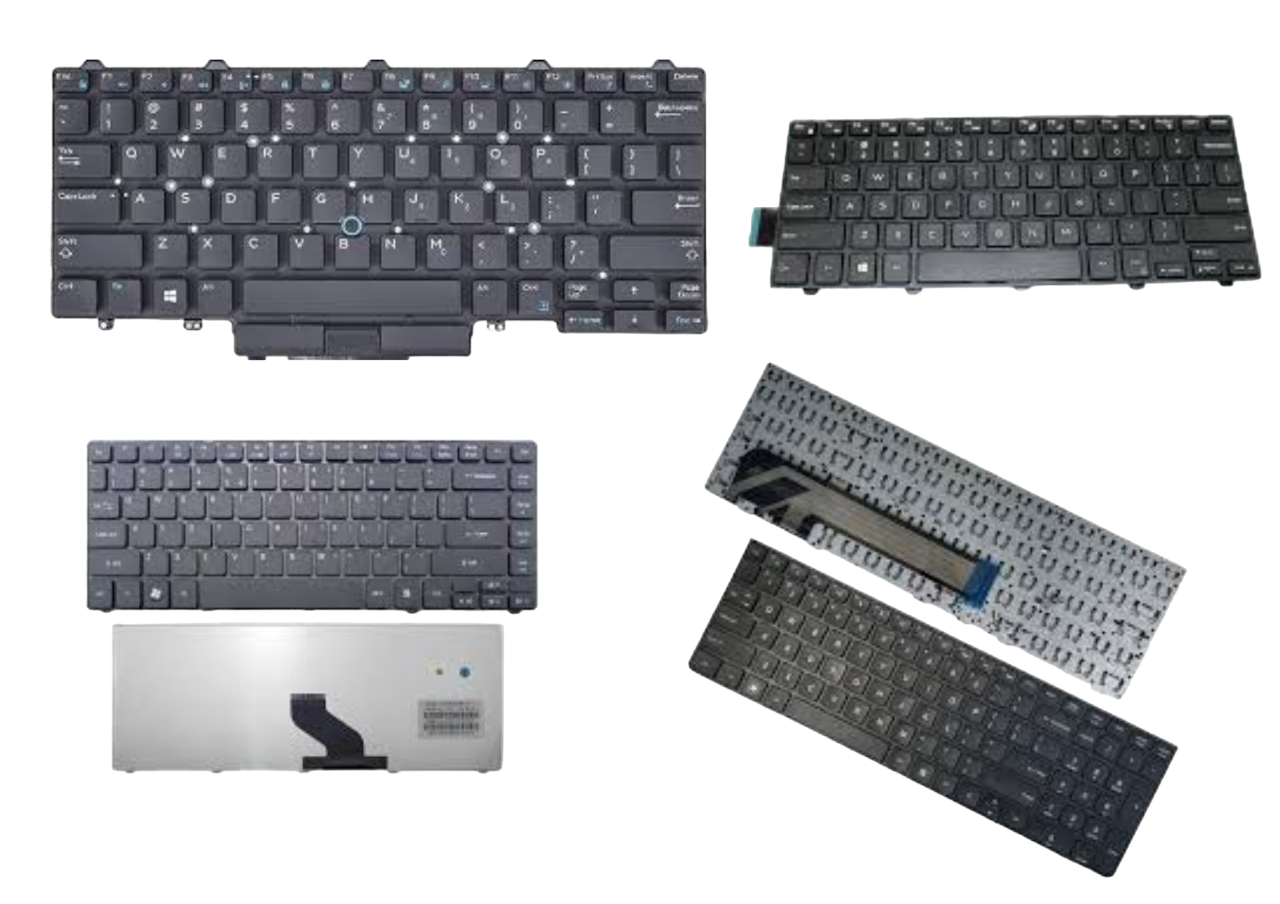 Laptop keyboard with responsive keys
